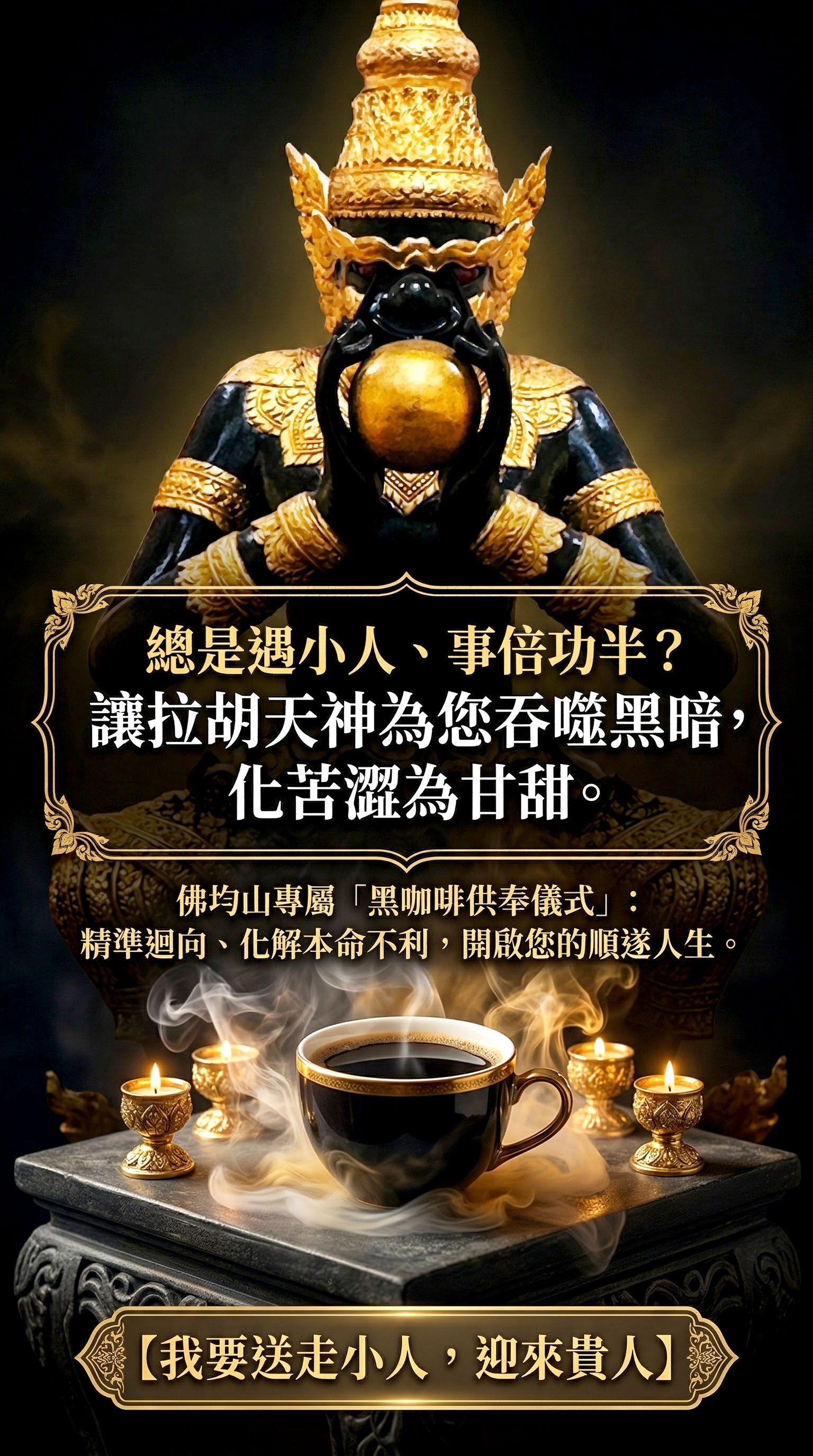 開運NOW-【佛均山】供黑咖啡(一杯) 產品說明