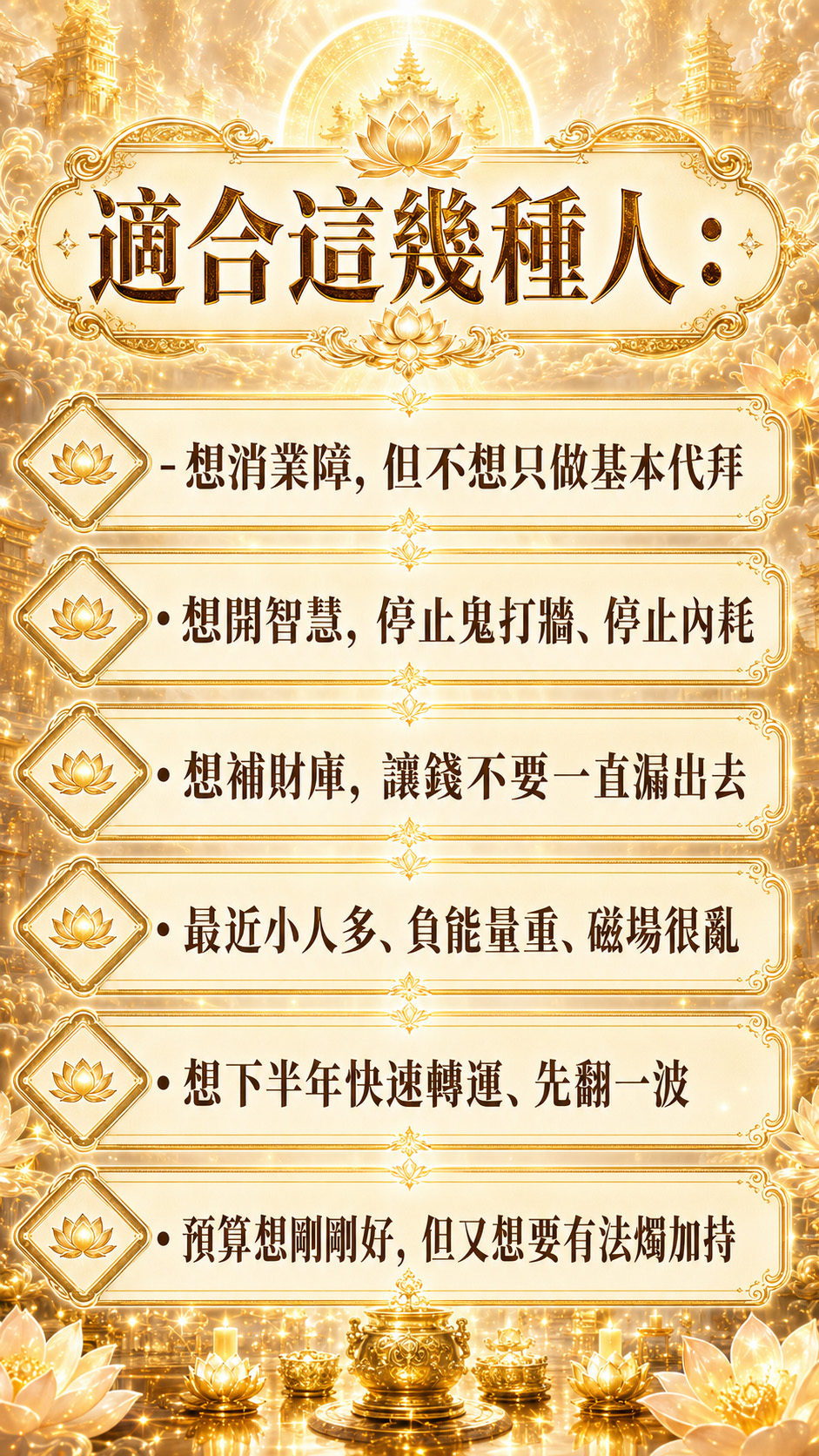 泰幸福-【天赦日翻身大禮包】快速翻身組 產品說明