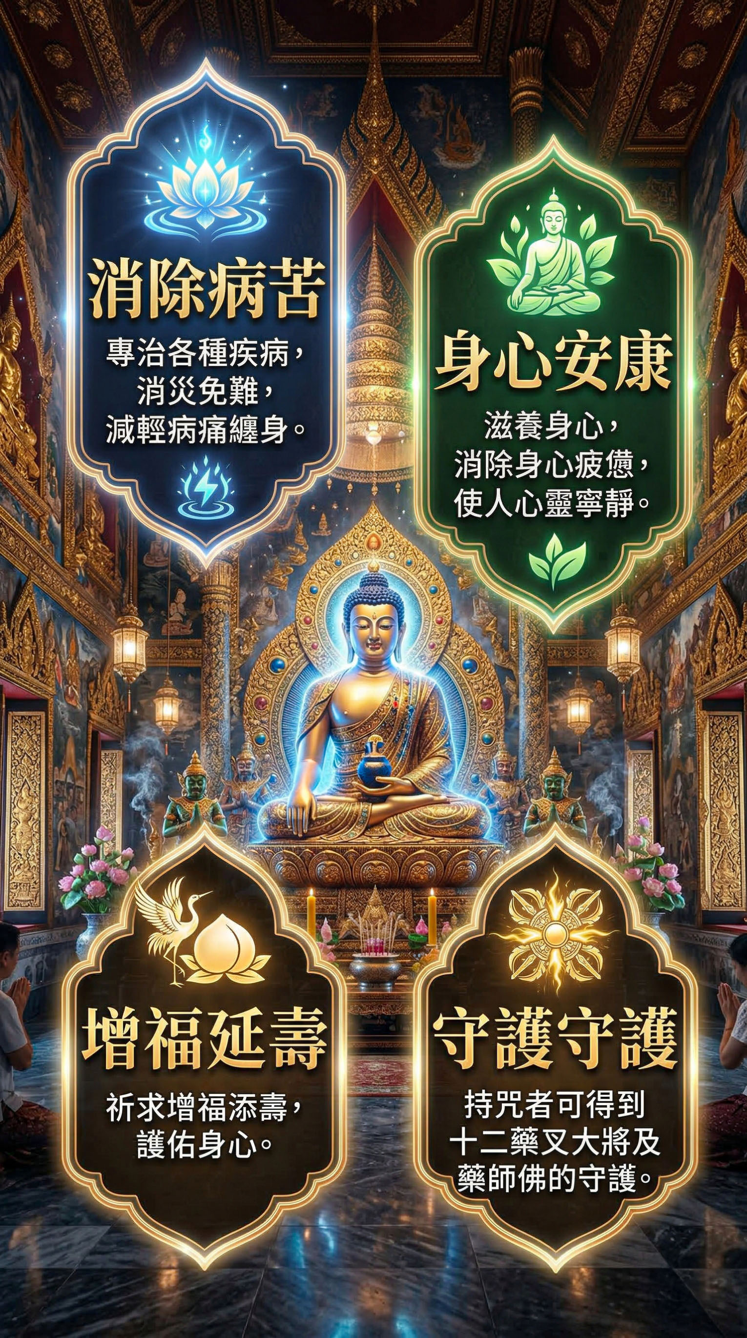 大辣天后宮-火焰藥師佛x求子實現組 產品說明