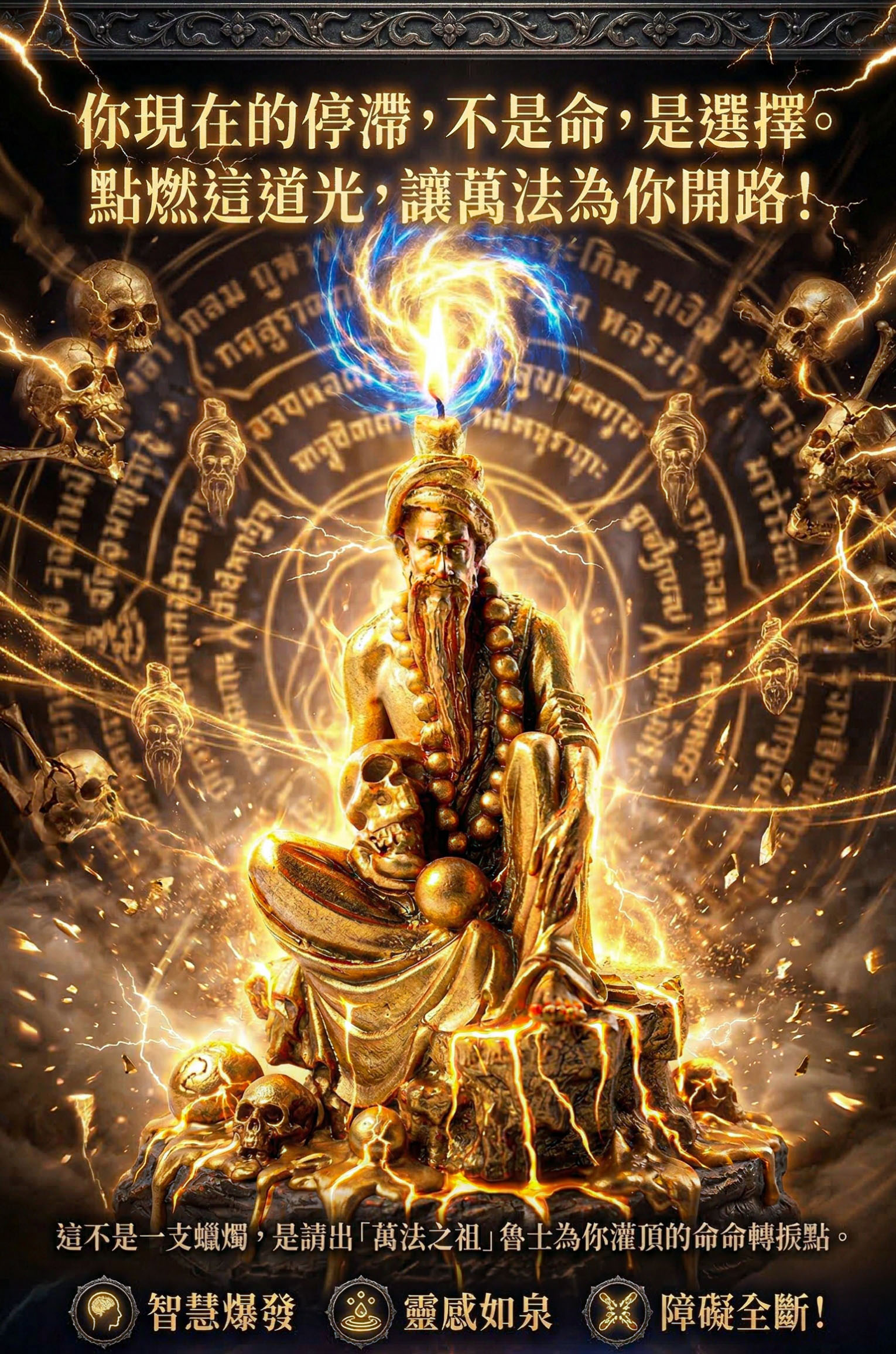 金身魯士蠟燭▲轉機重生