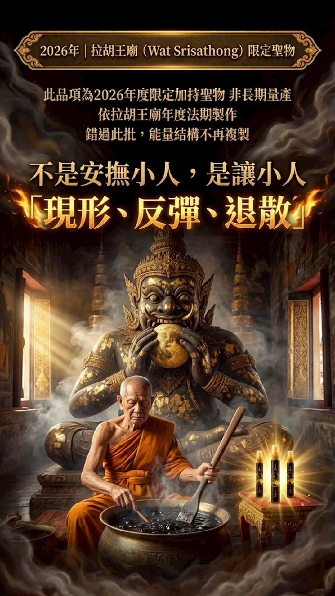 開運NOW-【限定優惠】拉胡吞煞王油（買二送一） 產品說明