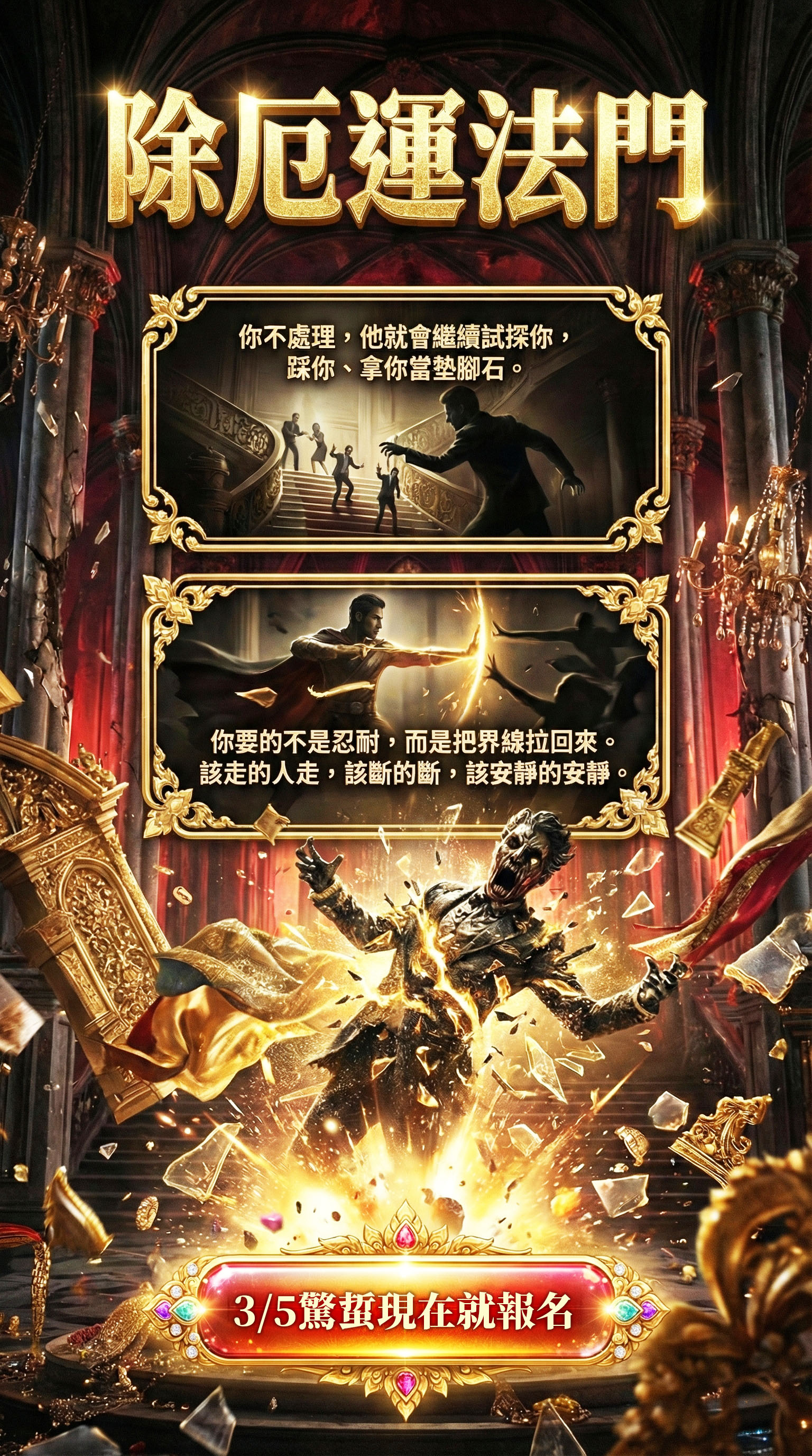 開運NOW-【驚蟄打小人限定】滅魔刀 X 拉胡天神除厄運法門 產品說明