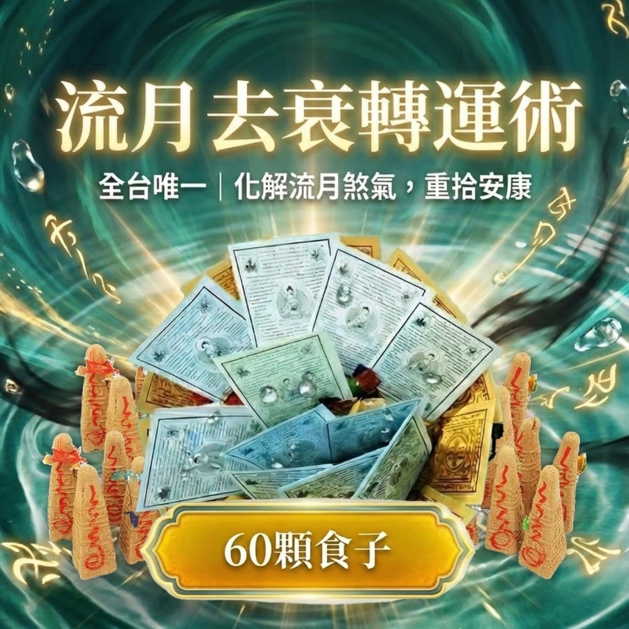 開運NOW-流月去衰轉運術-含60顆頂級煙供食子