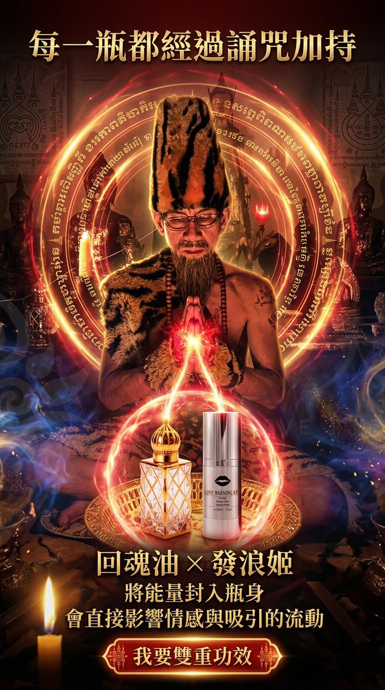 大辣天后宮-【霸道鎖愛甜蜜幸福套組】千依百順回魂油＋發浪姬 產品說明