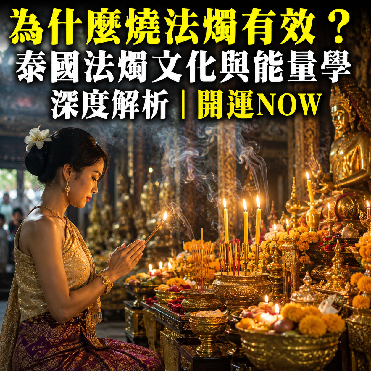 【泰好學】為什麼燒法燭有效？泰國法燭文化與能量學深度解析｜開運NOW