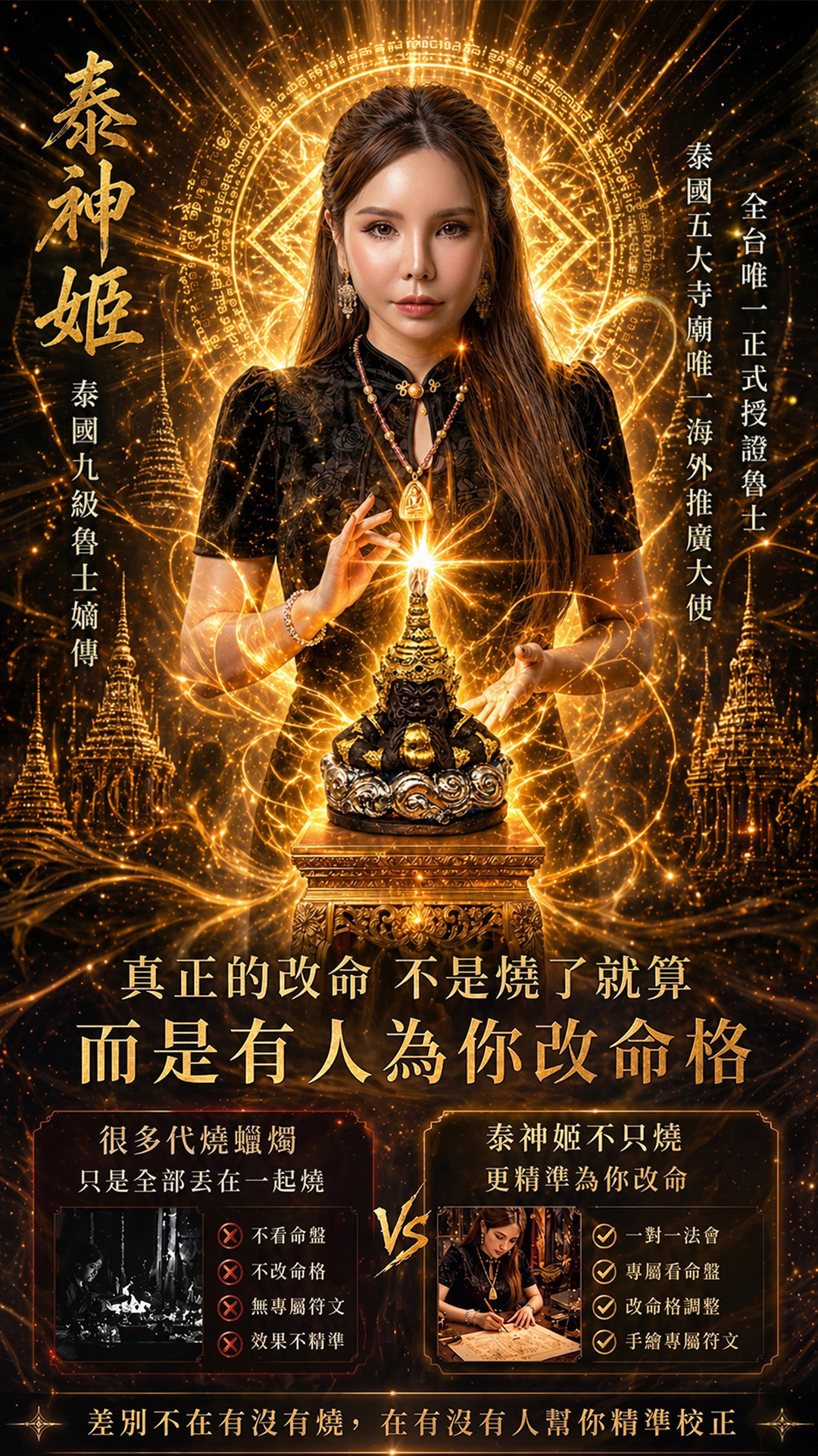 泰幸福-至尊吞煞黑金拉胡天神蠟燭 產品說明