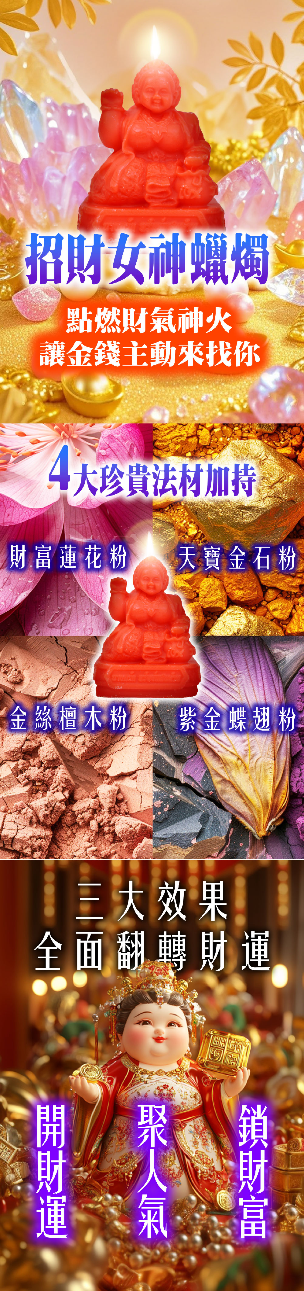 開運NOW-【財褲滿滿】天赦發財加倍祈福法事－甜心版 產品說明