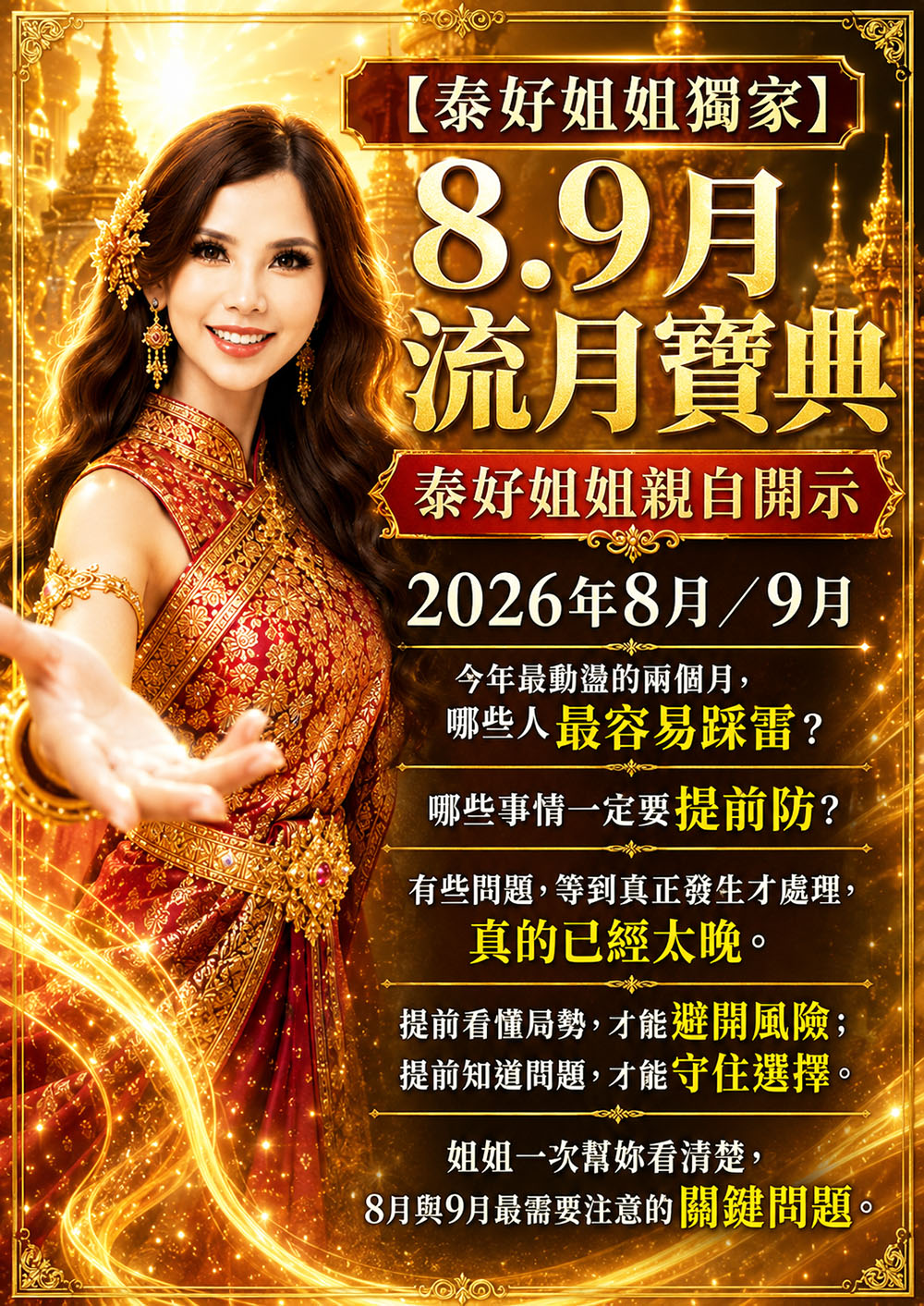 泰幸福-【泰好姐姐獨家】8.9月流月寶典 產品說明