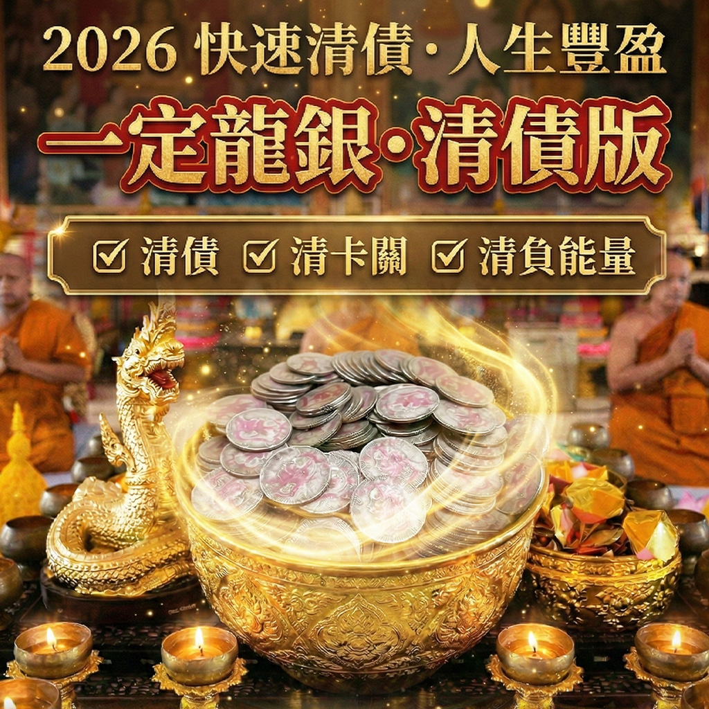 大辣天后宮-2026馬上顯化龍抬頭大法會 【一定龍銀・清債版】 產品說明