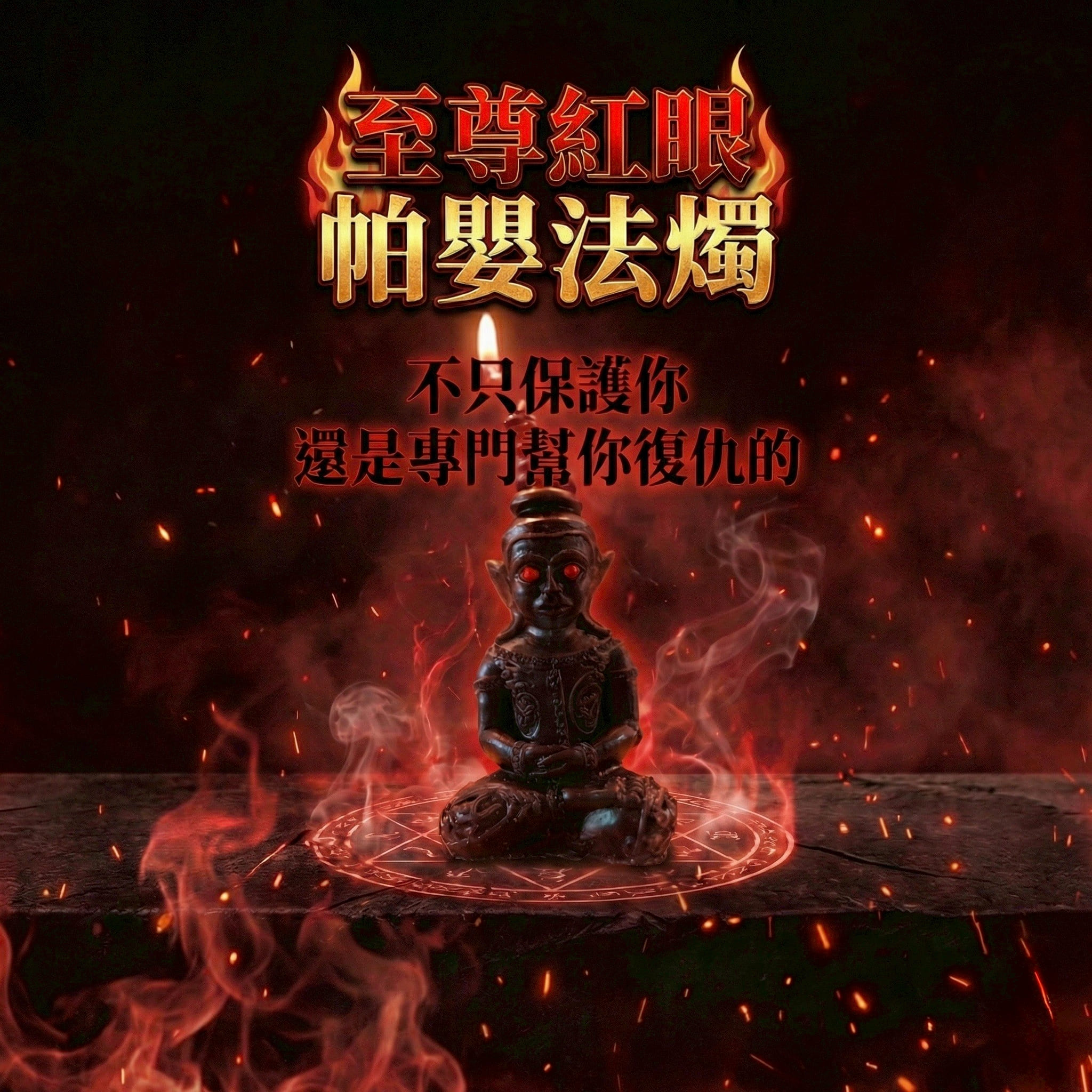 開運NOW-至尊紅眼帕嬰蠟燭