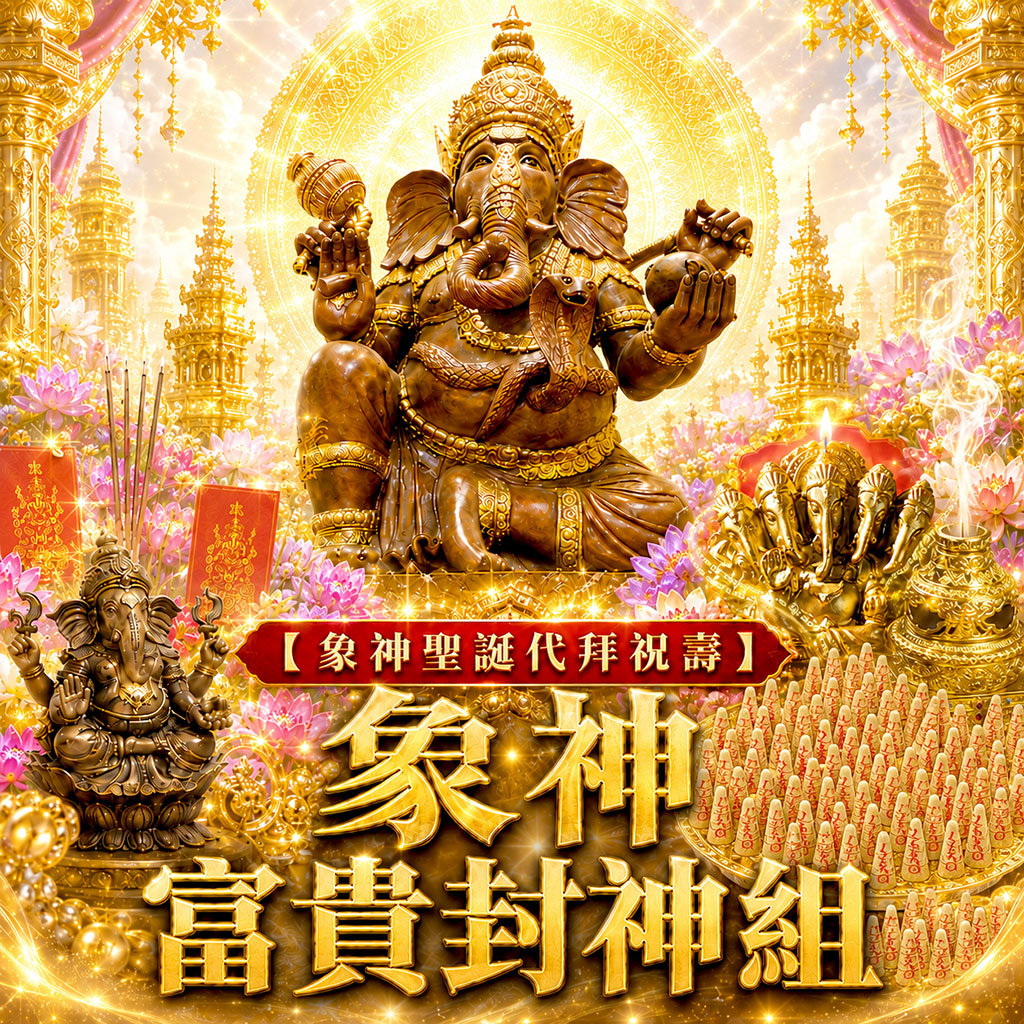 開運NOW-【象神聖誕代拜祝壽】象神富貴封神組 產品說明