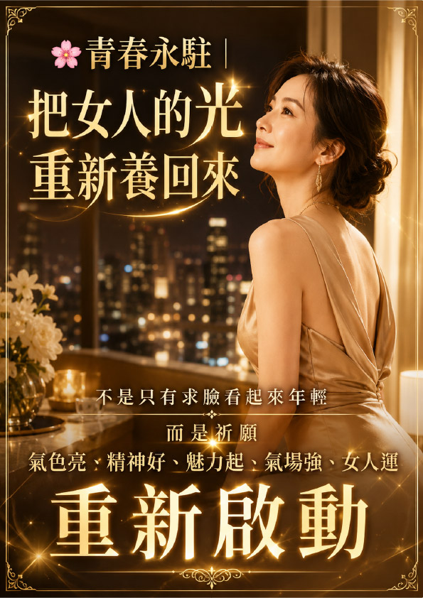 泰幸福-【月圓福滿】青春永駐大法會・五行圓滿 產品說明