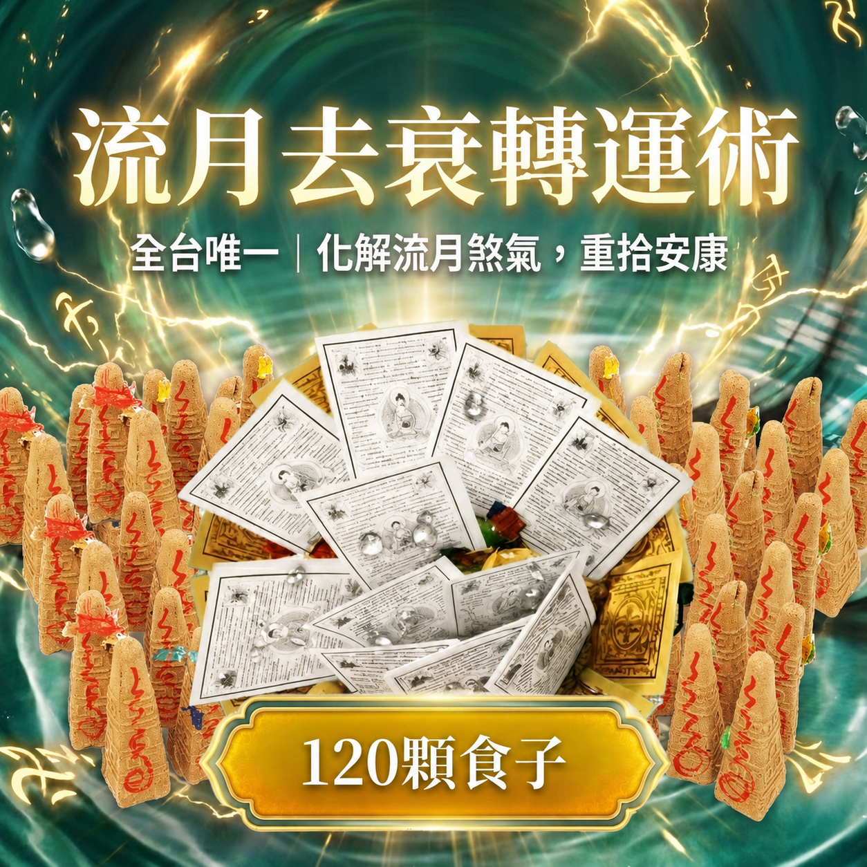 泰幸福-流月去衰轉運術-含120顆頂級煙供食子