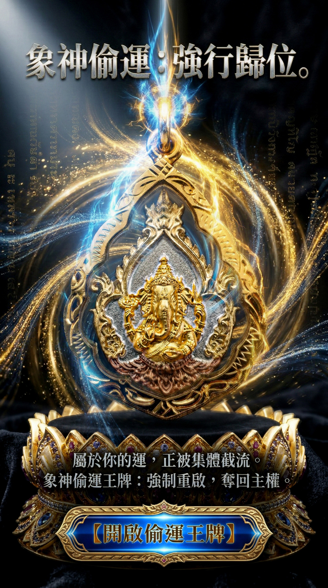 大辣天后宮-【金榜翻身】象神偷運王牌送紫象錢看富貴象神蠟燭 產品說明