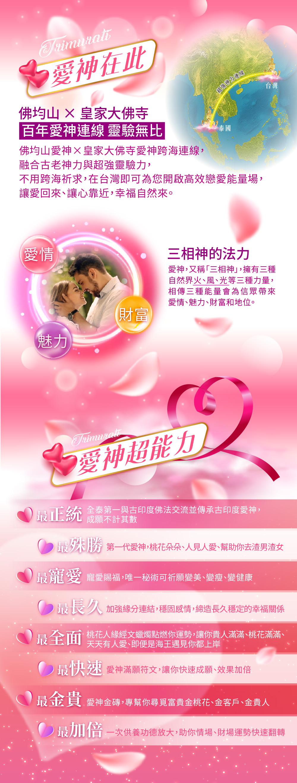 開運NOW-【以愛為名】愛神護持大法會VIP送幸福女神法燭1支 產品說明