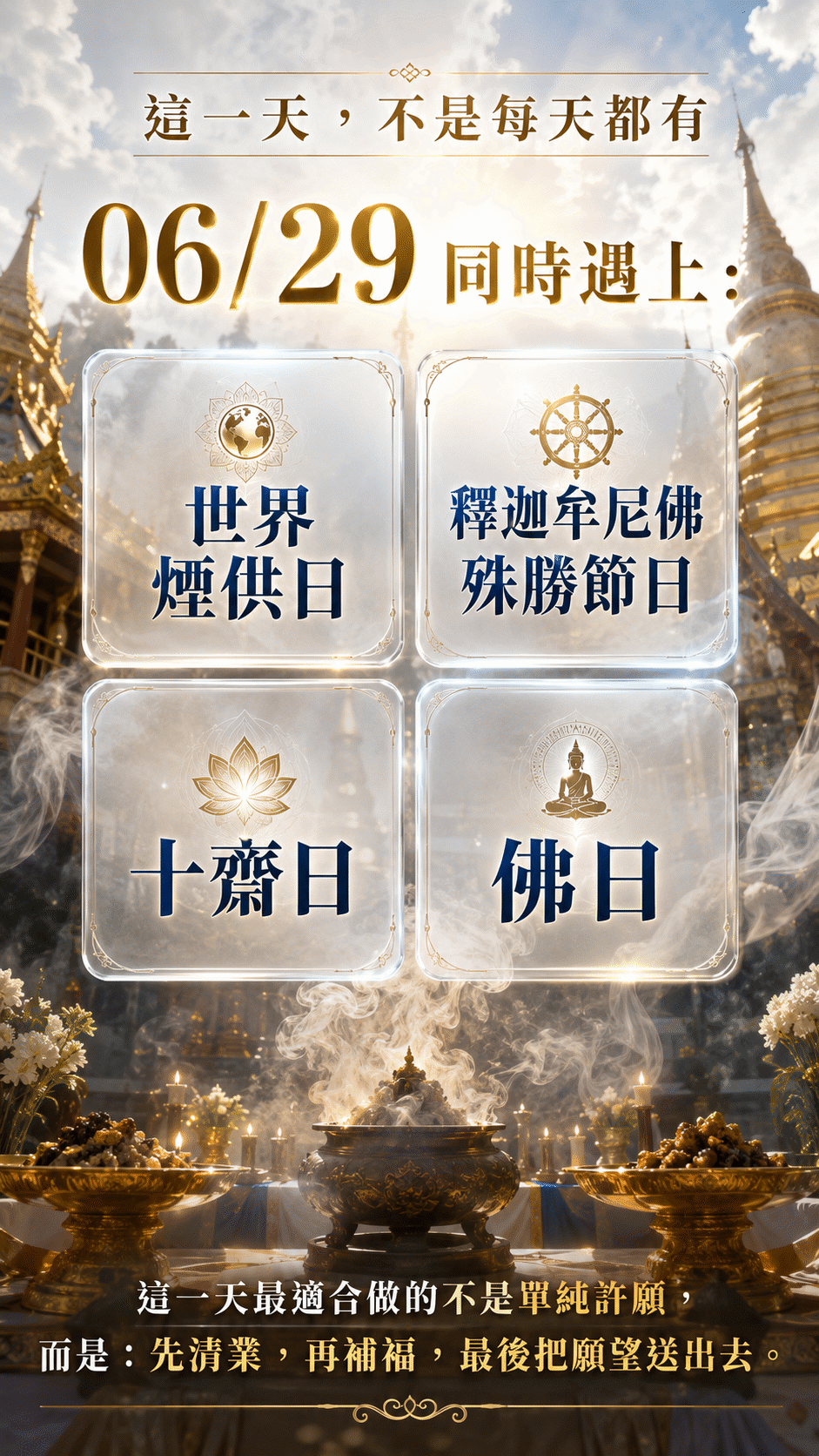 泰幸福-【世界煙供日】萬倍功德圓滿套組 產品說明