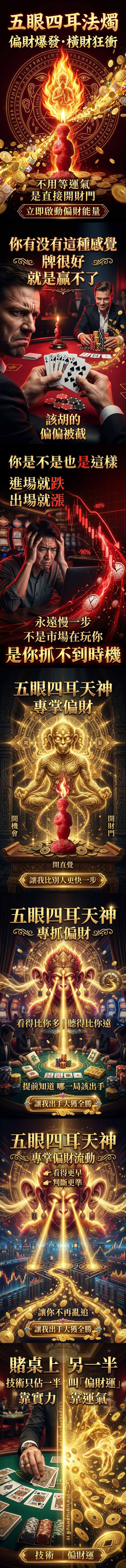 泰幸福-【星期五】丙申月・泰流月-進財補庫轉運術+五眼四耳法燭 產品說明