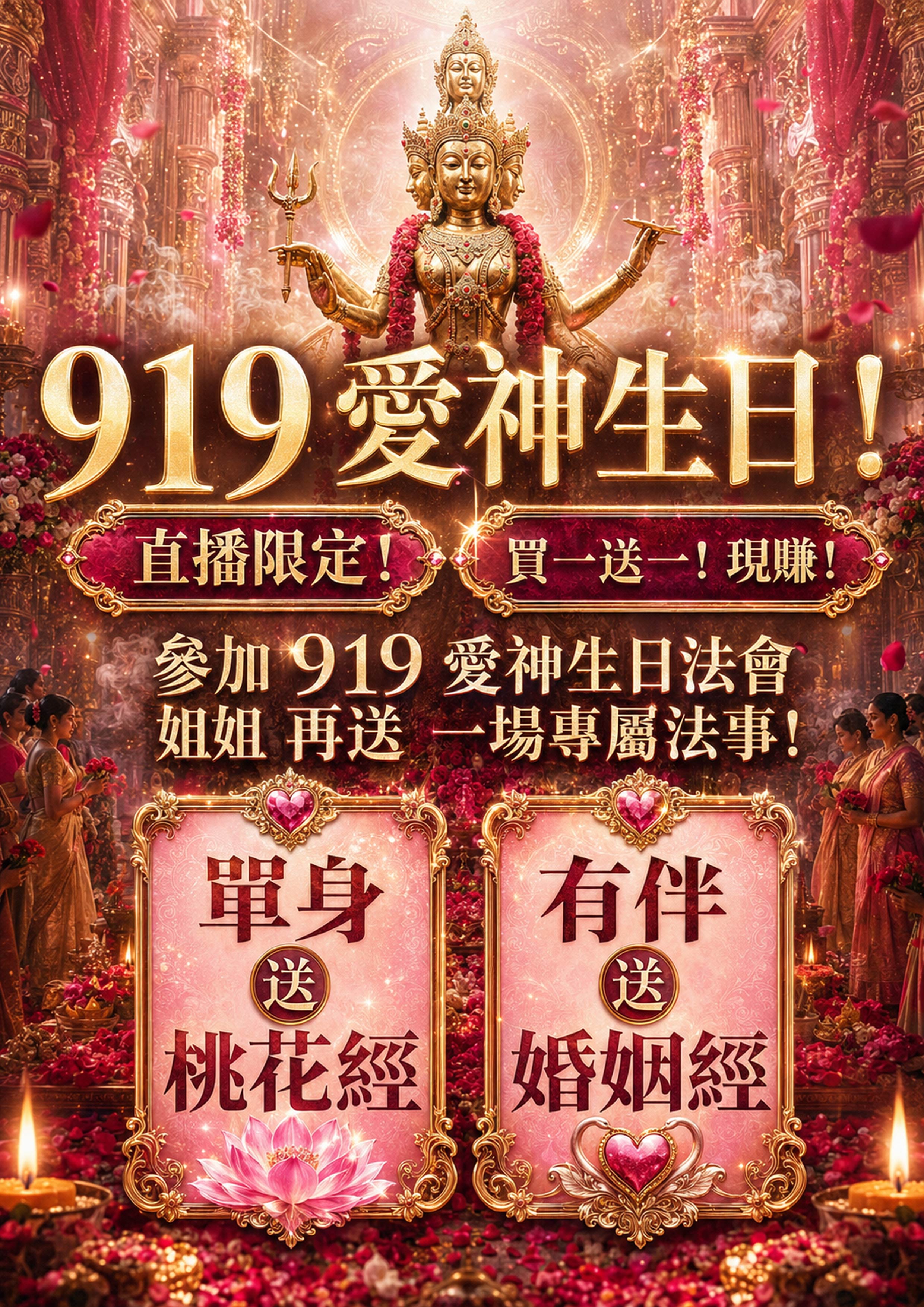 泰幸福-【愛神聖誕】幸福愛情重生日法會VIP 產品說明