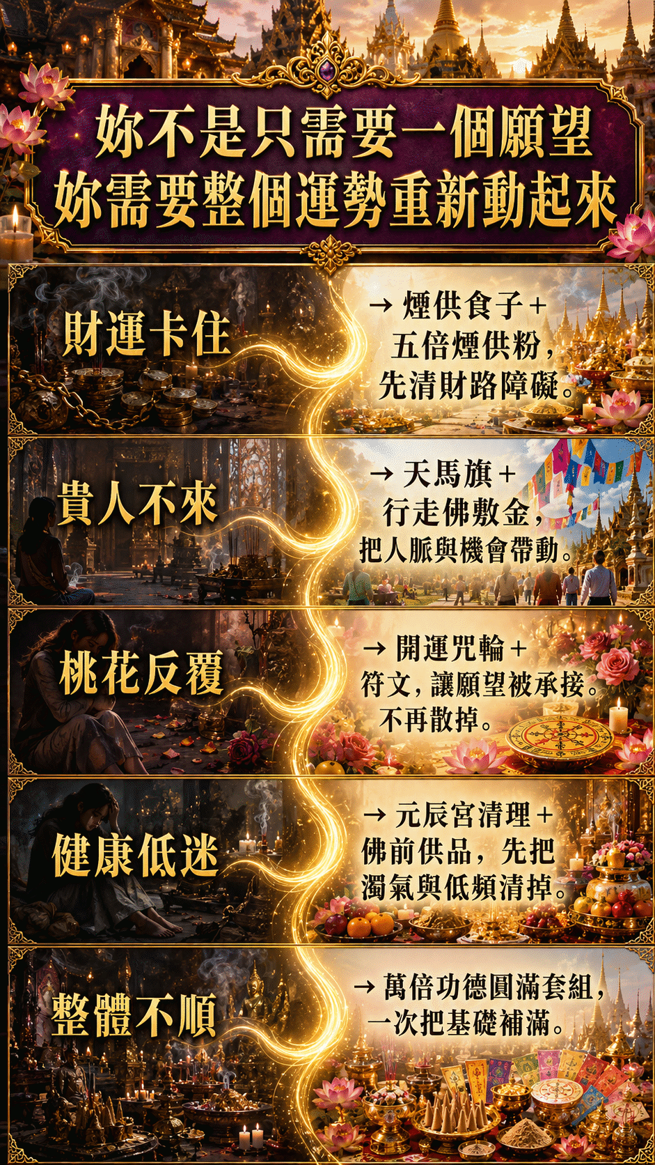 泰幸福-【世界煙供日】萬倍功德圓滿套組 產品說明