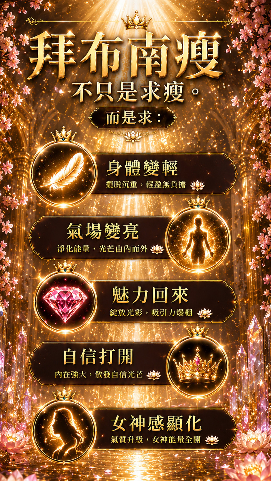 泰幸福-【七大神力終極女神】布南瘦女神佛牌 產品說明