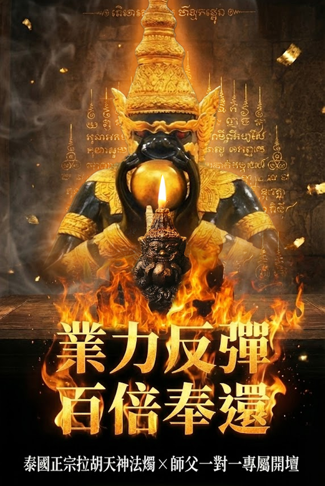 拉胡天神蠟燭▲反彈小人