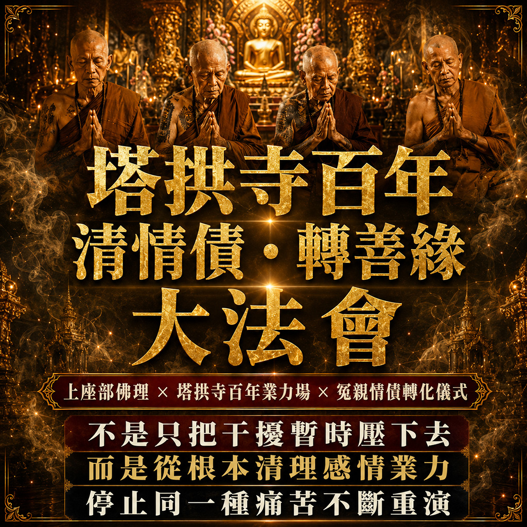 泰幸福-【塔拱寺百年】清情債．轉善緣大法會