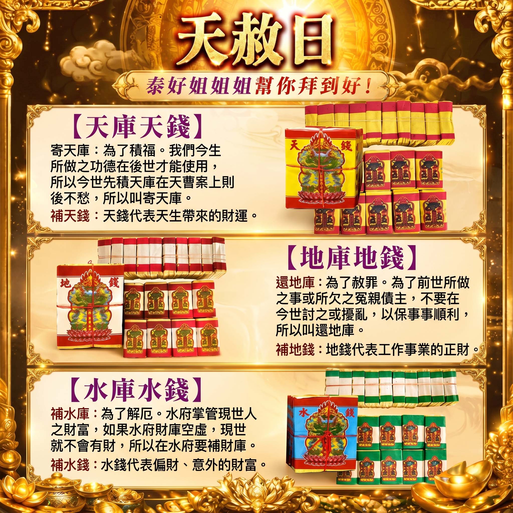 泰幸福-【天赦日+母親節】基礎清帳組＿