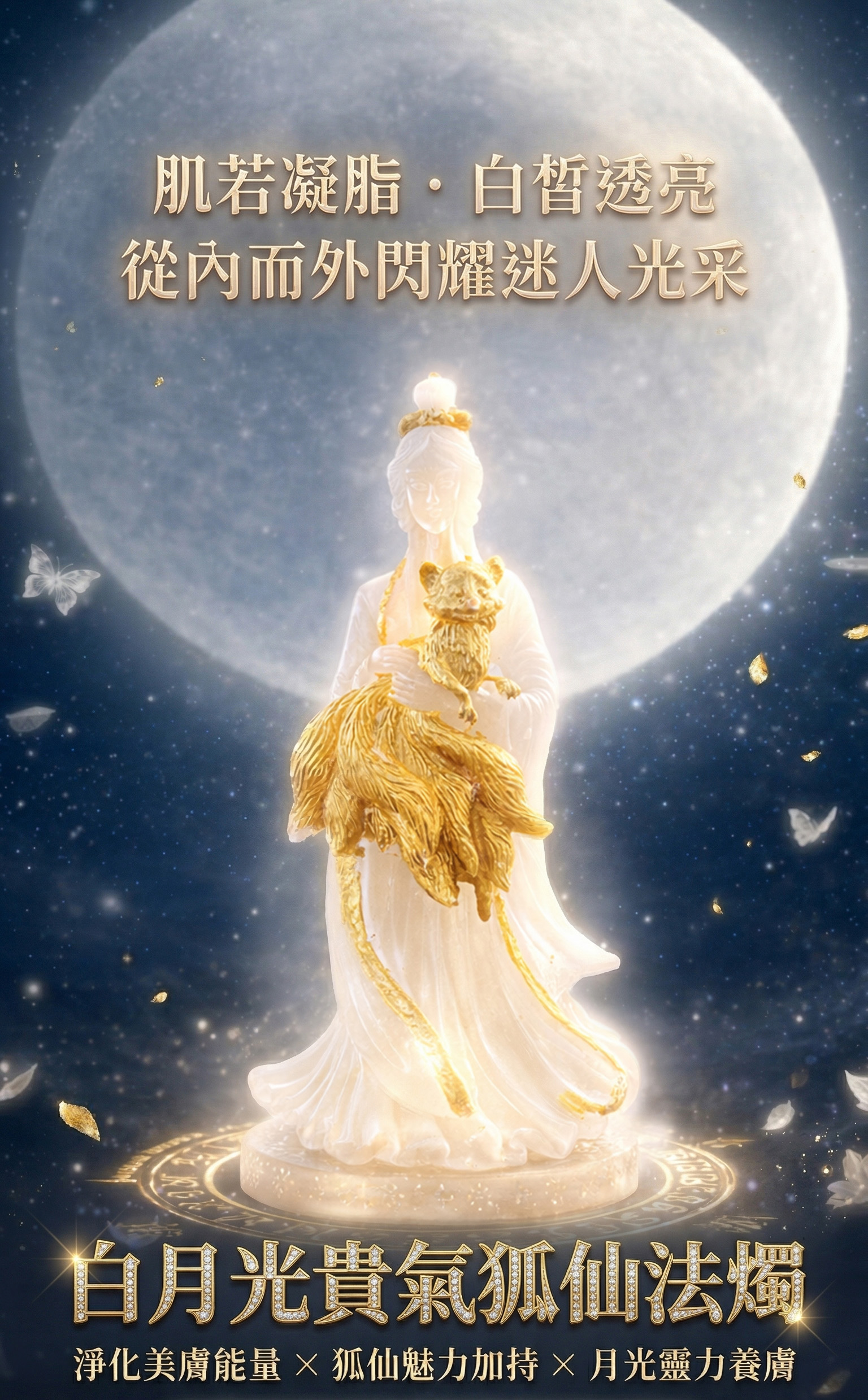 白月光貴氣狐仙蠟燭▲驚豔全場