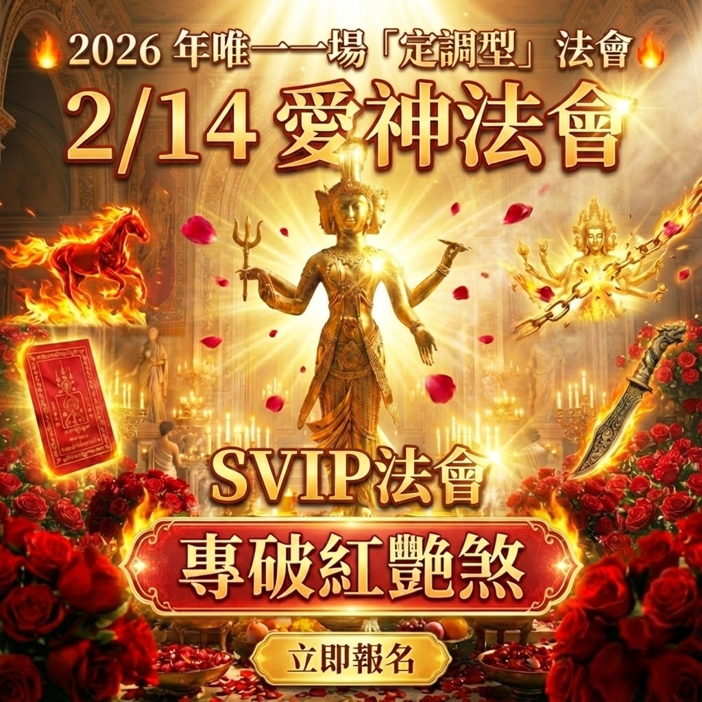 大辣天后宮-【2026情人節愛神法會svip_送【愛神之環・四方守護戒】