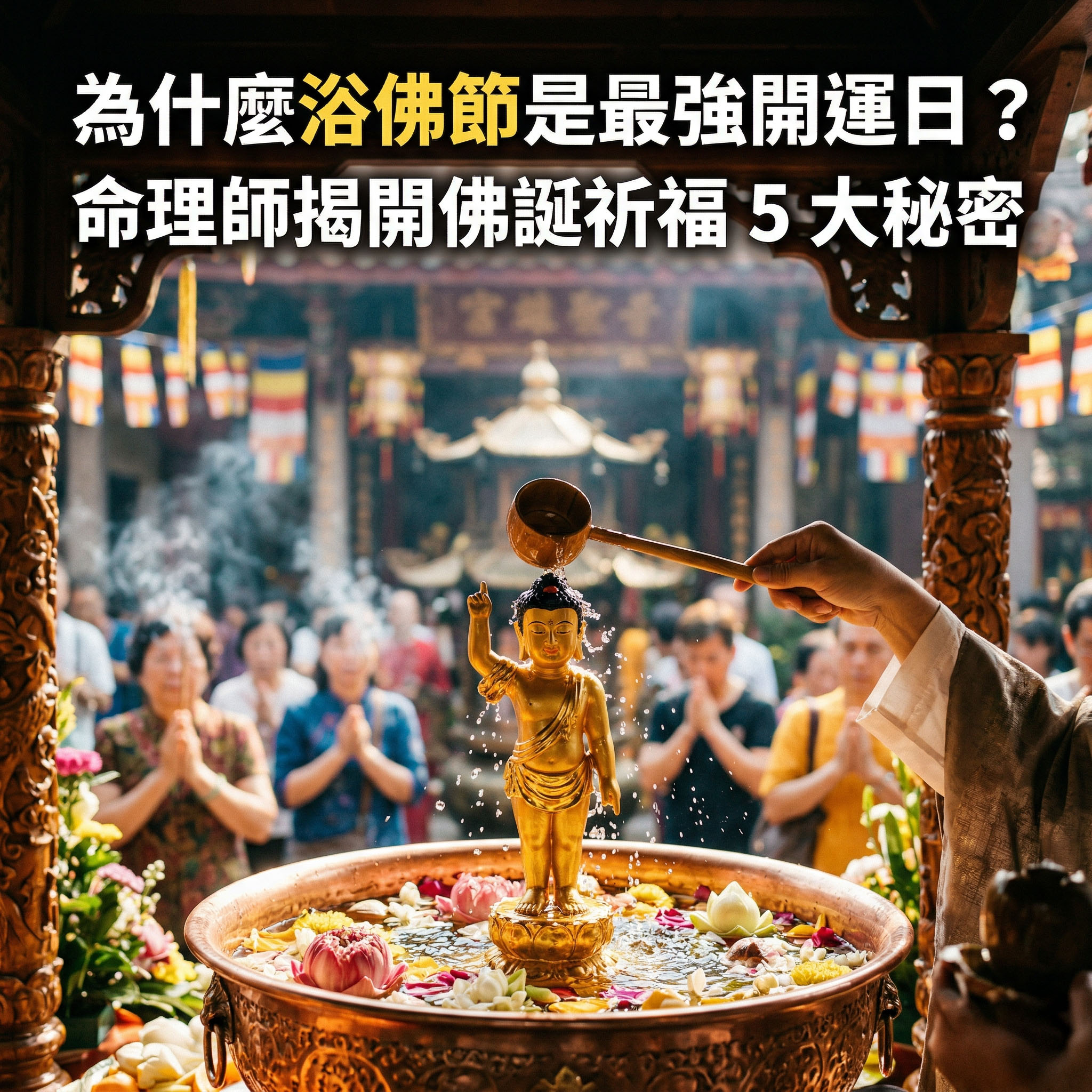 【泰好學】為什麼浴佛節是最強開運日？命理師揭開佛誕祈福 5 大秘密