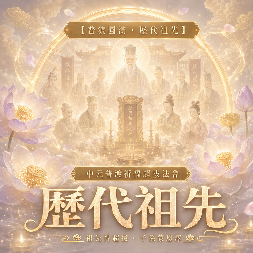 泰幸福-【普渡圓滿・歷代祖先】中元普渡祈福超拔法會