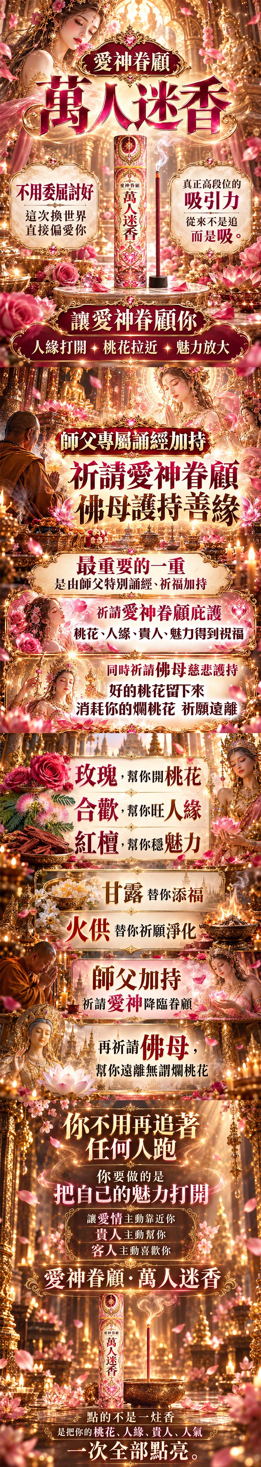 泰幸福-【好運香隨】愛神眷顧・萬人迷香(預購) 產品說明