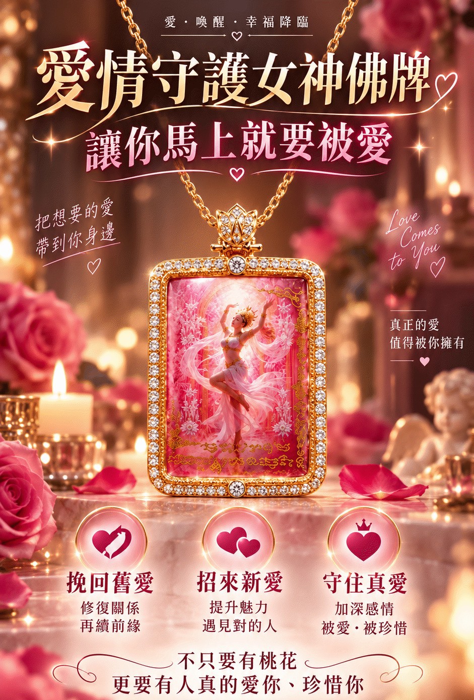 【頂級聖物】愛神守護女神佛牌