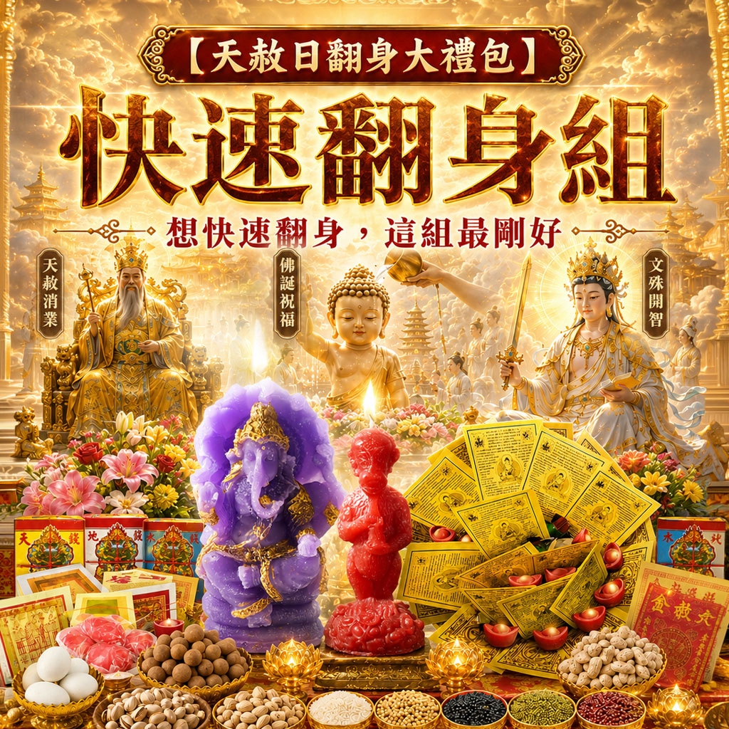 開運NOW-【天赦日翻身大禮包】快速翻身組 _
