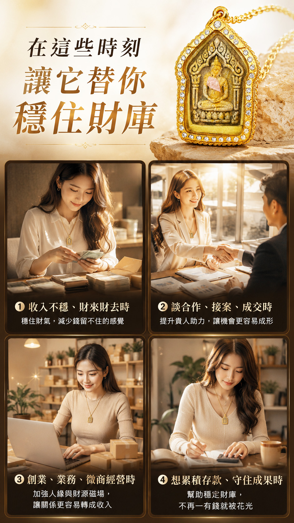 開運NOW-金鑽滿庫坤平佛牌 產品說明