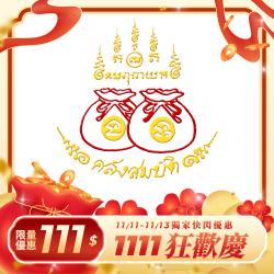 開運NOW-【雙11狂歡慶】暴富吸財錢袋符文貼