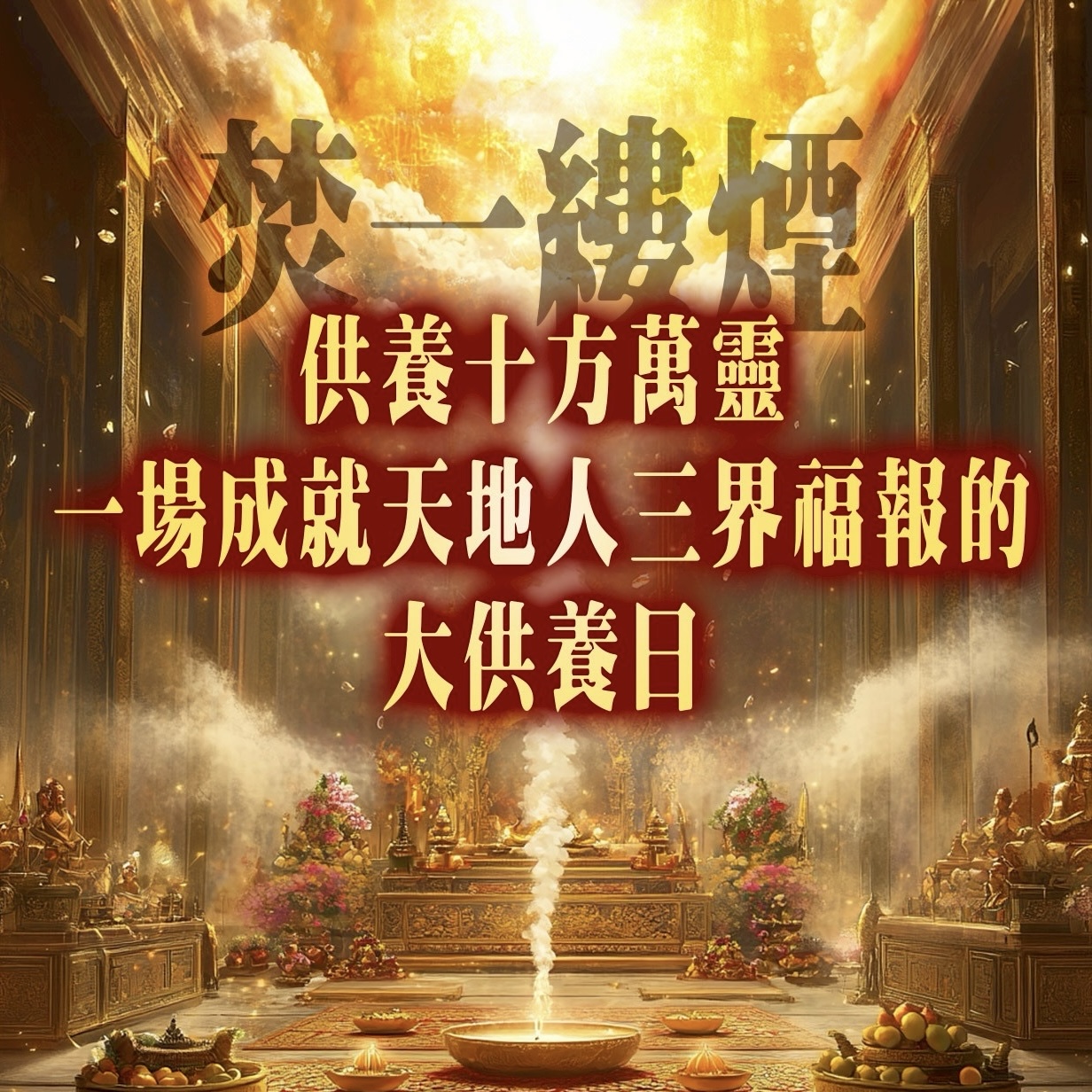 焚一縷煙，化解百年業力──2025世界煙供日，佛均山和塔拱寺為你打開命運的出口