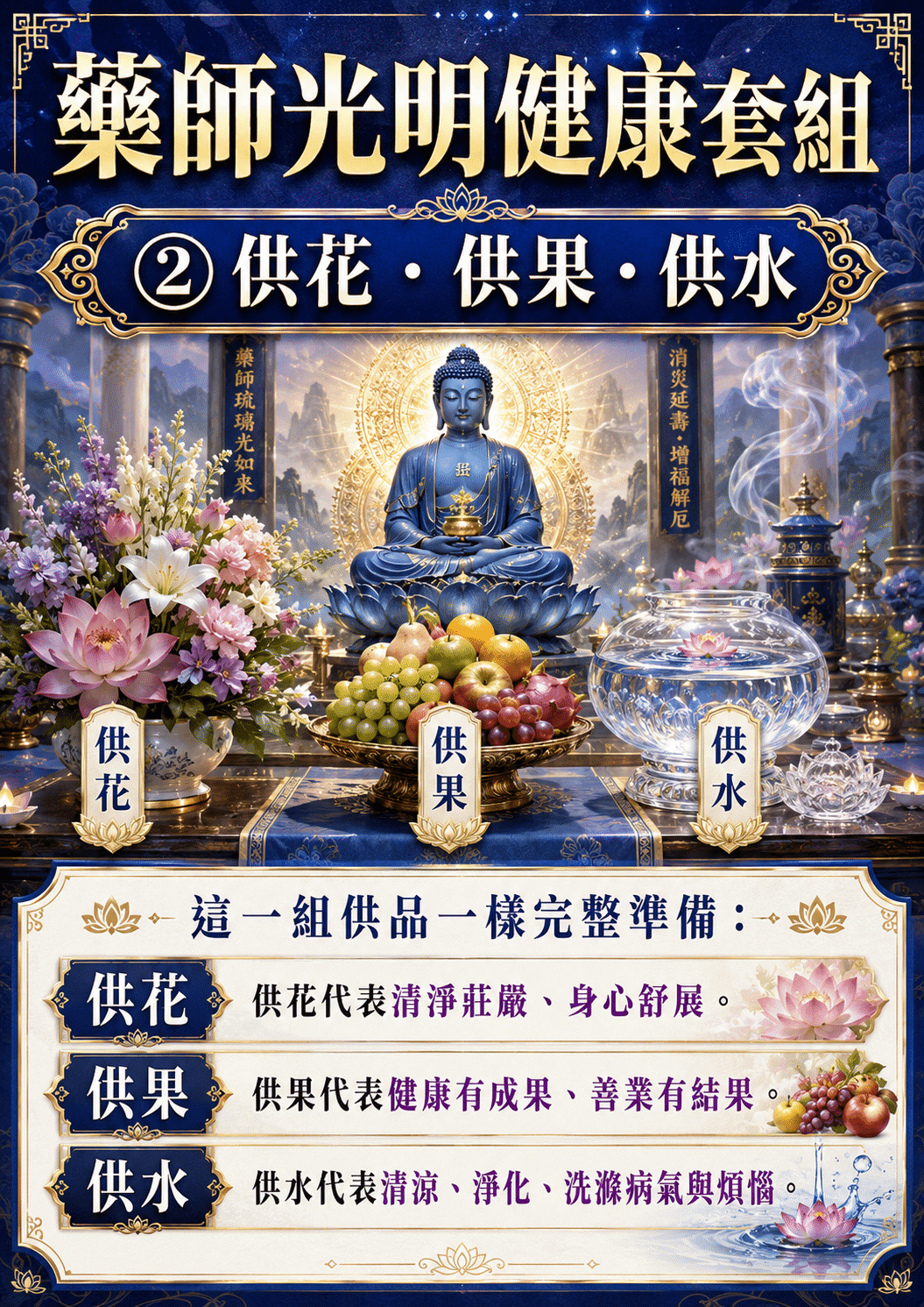 泰幸福-【世界煙供日】藥師光明健康套組 產品說明