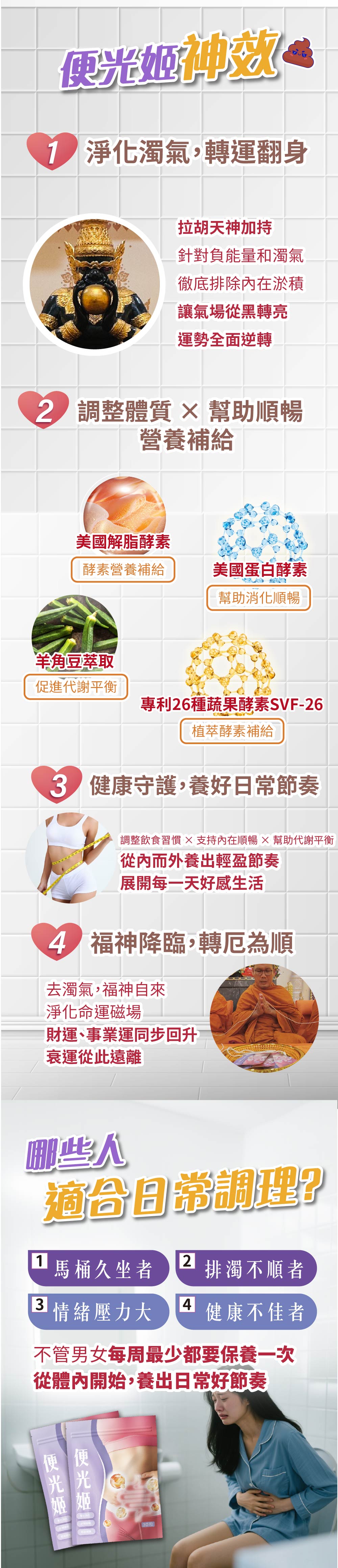 開運NOW-【便光姬．去除濁氣】淨化濁氣 × 轉運翻身 產品說明