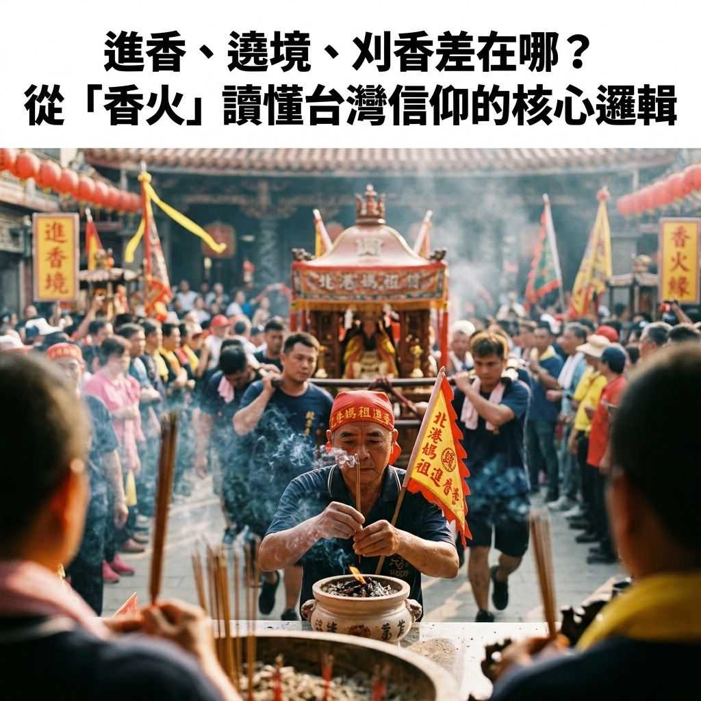 【泰好學】進香、遶境、刈香差在哪？從「香火」讀懂台灣信仰的核心邏輯