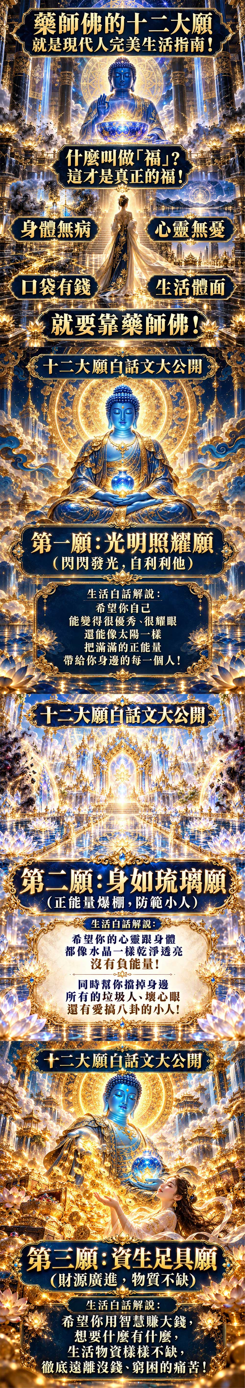 開運NOW-【雙聖賜福】藥師佛.四面佛祝壽祈福 產品說明