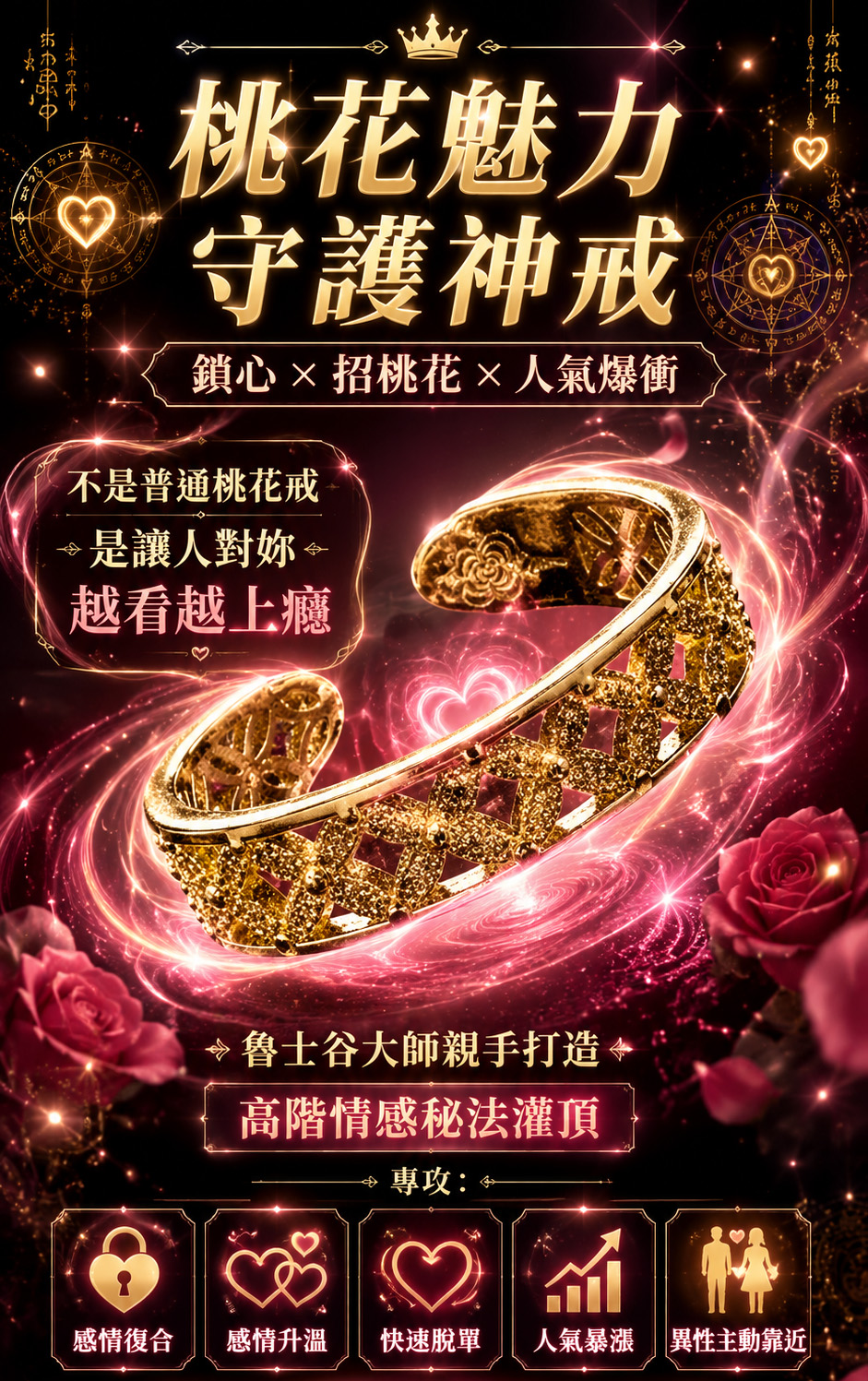 【感情翻身】桃花魅力守護神戒