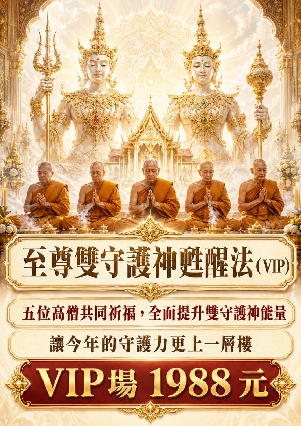 開運NOW-【雙神覺醒】至尊雙守護神甦醒法(VIP) 產品說明