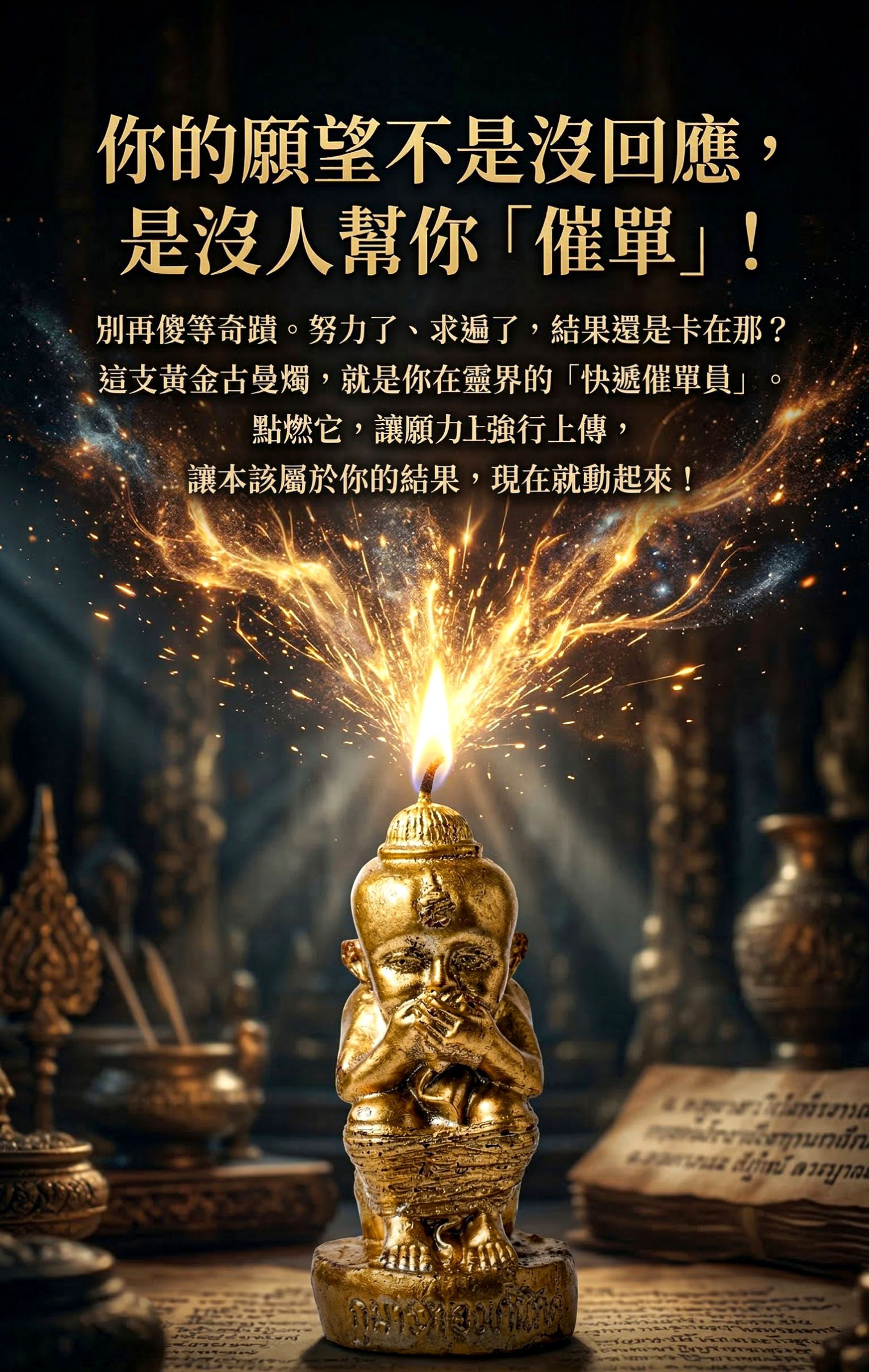 古曼蠟燭▲願力超威