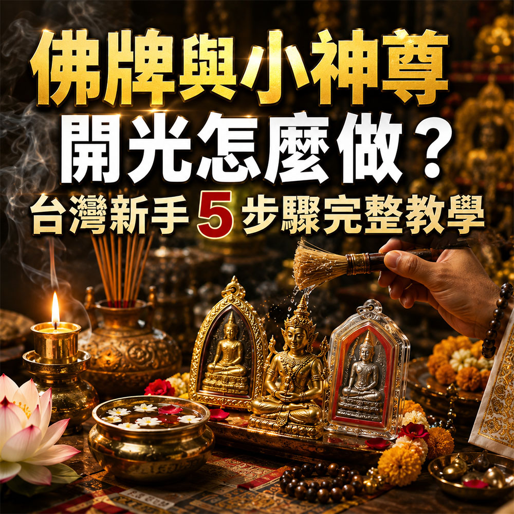 【泰好學】佛牌與小神尊開光怎麼做？台灣新手 5 步驟完整教學｜開運NOW