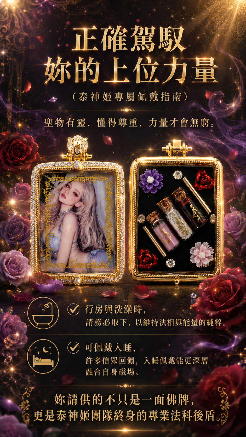 泰幸福-【女王氣場】上位女神佛牌-預購 產品說明