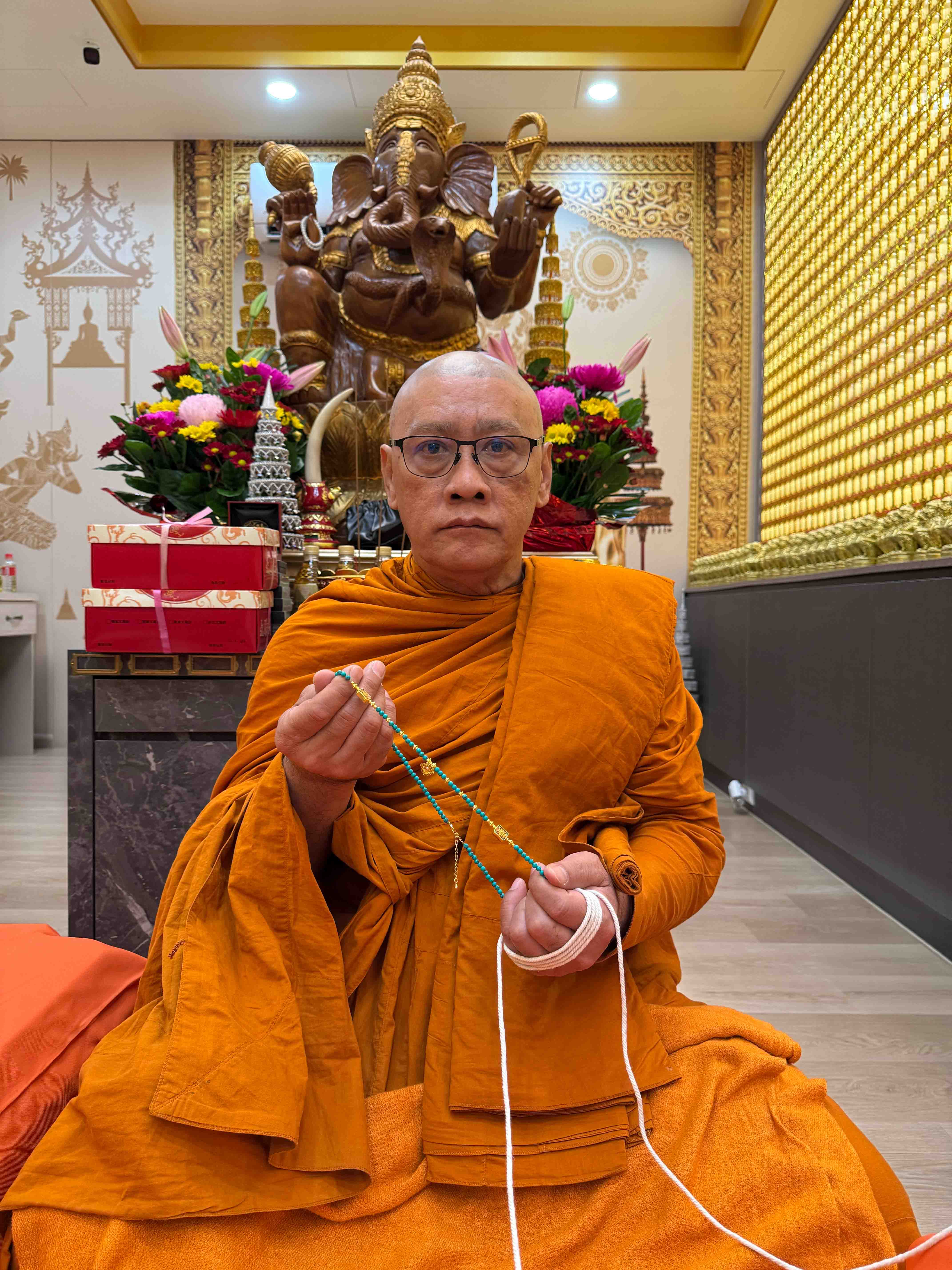 開運NOW-【青木生焰・綠松石三色琺瑯佛牌鍊】 產品說明