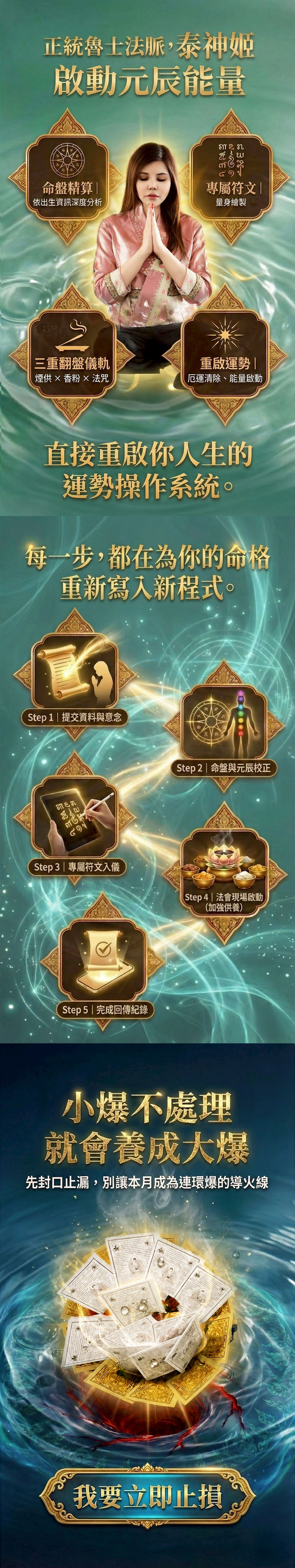 泰幸福-【星期三】丙申月・泰流月-流月去衰轉運術+拉胡天神法燭 產品說明