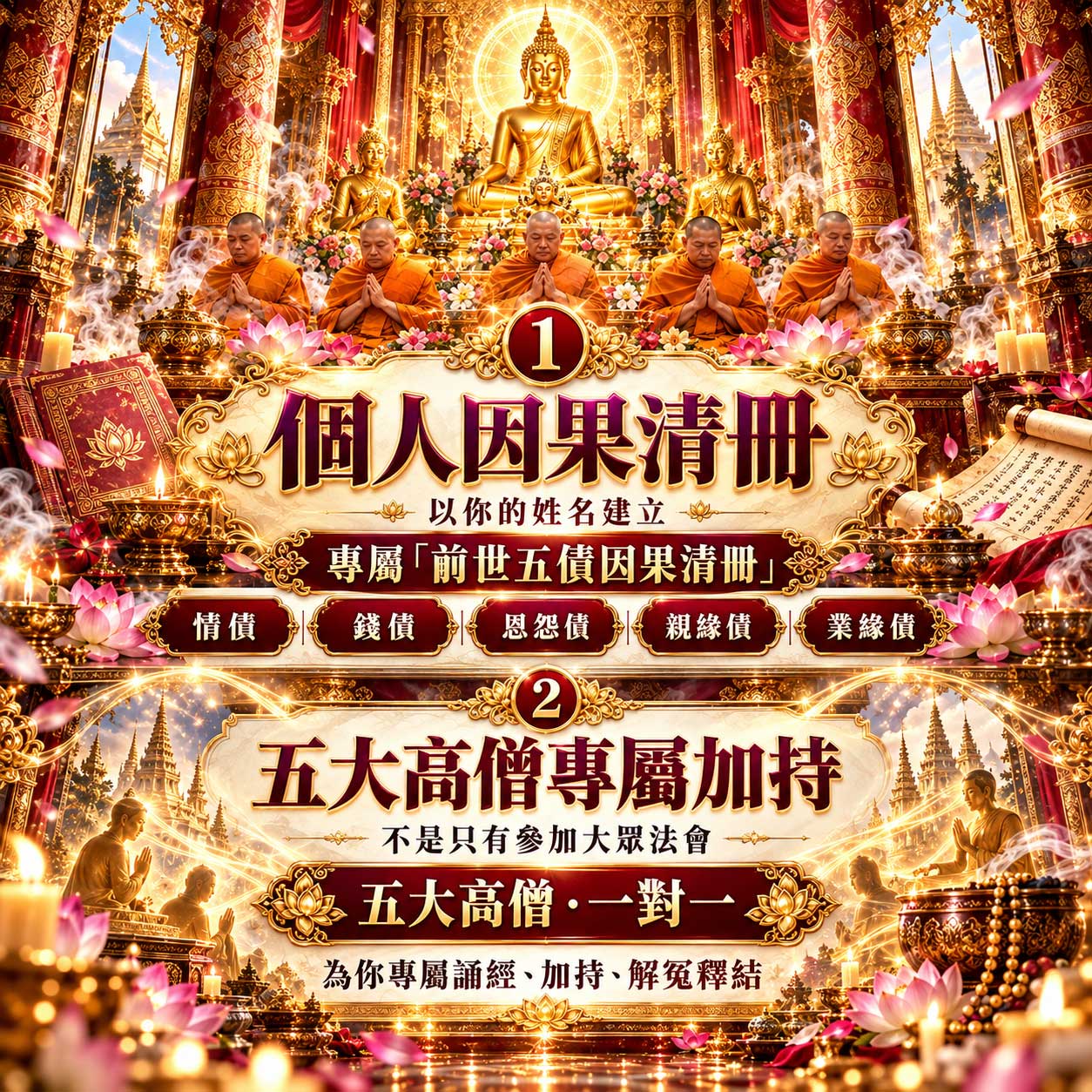 開運NOW-孟婆聖誕・前世五債解結法會(高階客製版)