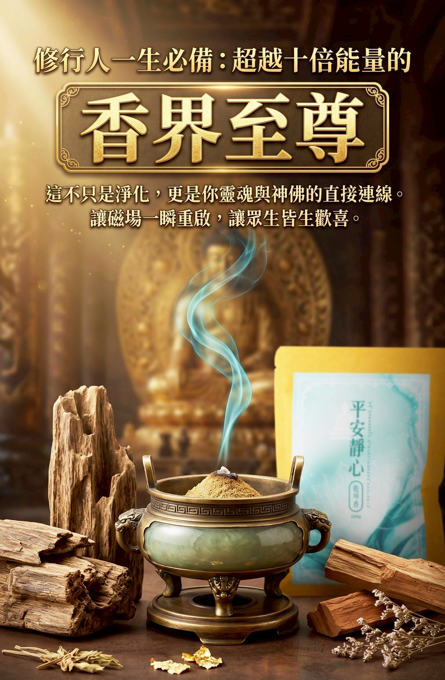 【頂級產品】平安靜心乾坤香